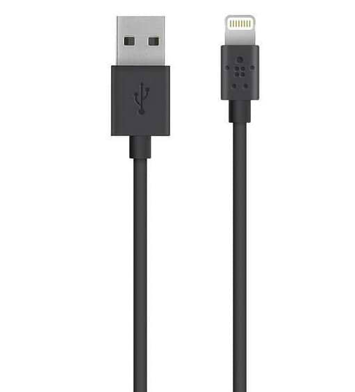 Кабель Belkin Mixit USB-A - Lightning 1м 12Вт 2.4A (BLK-MXT-BK)
